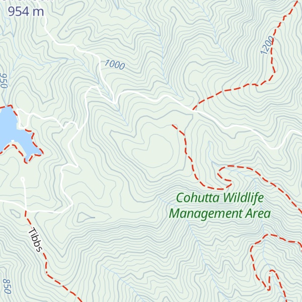 Map of Little Bald Mountain