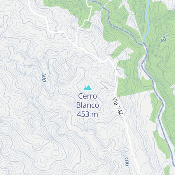 Map of Cerro Blanco