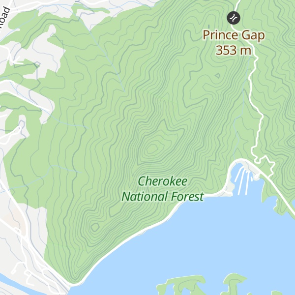 Map of Prince Knob