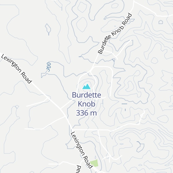 Map of Burdette Knob