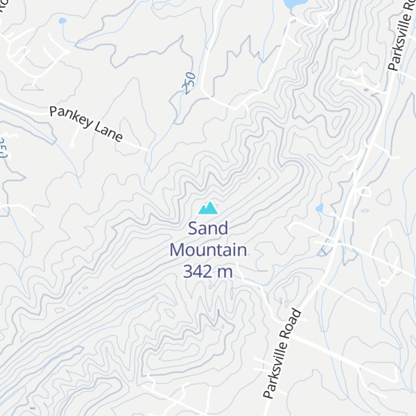 Map of Sand Mountain