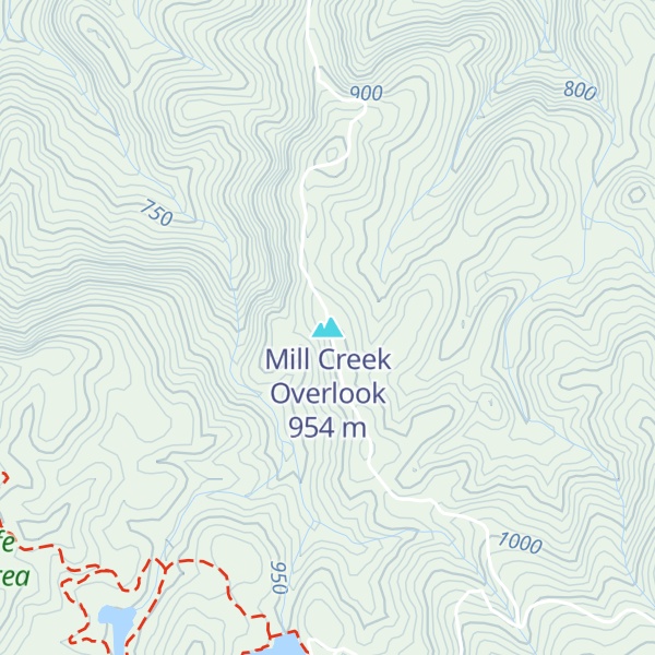 Map of Mill Creek Overlook