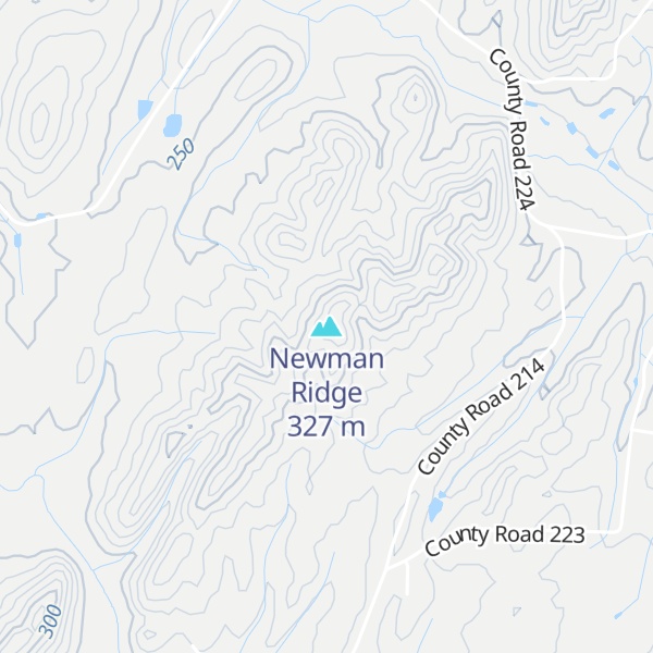 Map of Newman Ridge