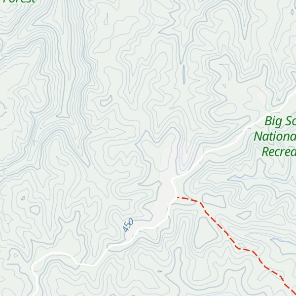 Map of Watts Mountain
