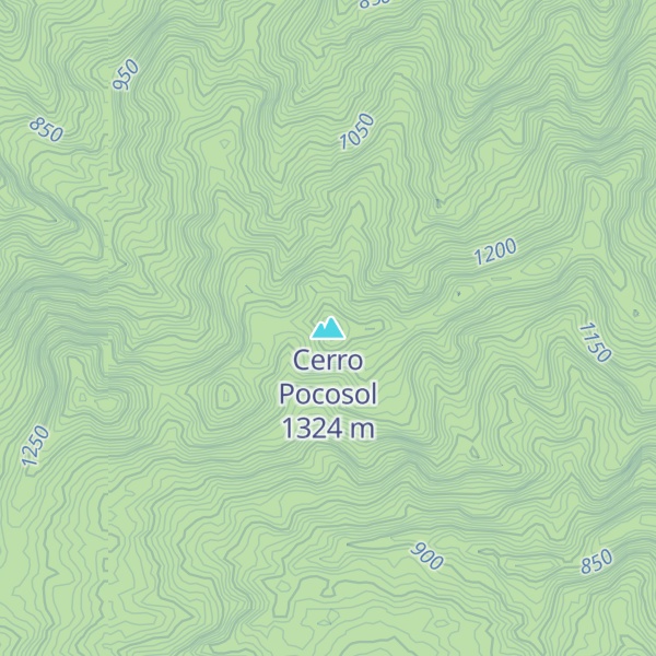 Map of Cerro Pocosol