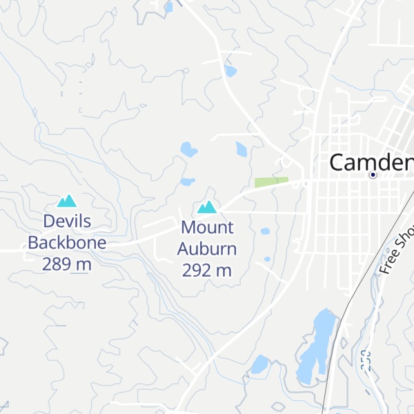 Map of Mount Auburn