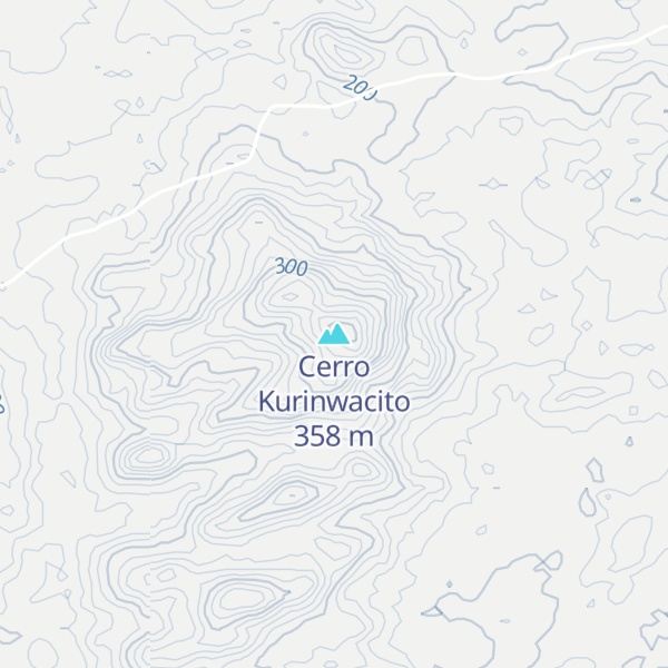 Map of Cerro Kurinwacito