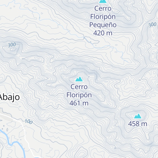 Map of Cerro Floripón