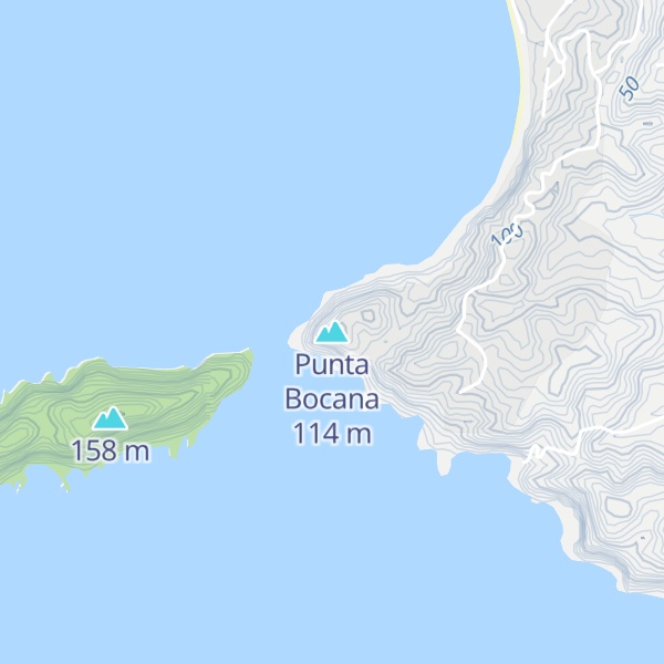 Map of Punta Bocana