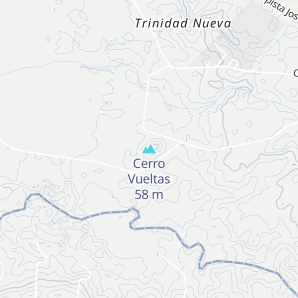 Map of Cerro Vueltas