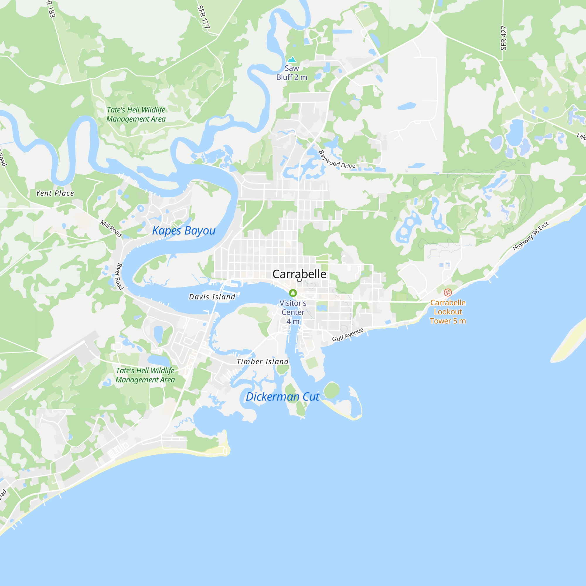 Visitor's Center map