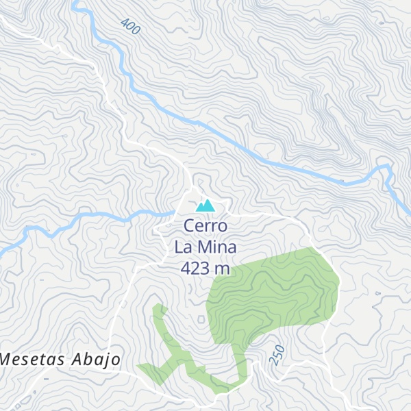 Map of Cerro La Mina