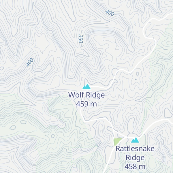 Map of Wolf Ridge