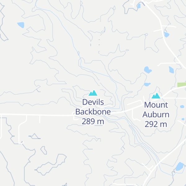 Map of Devils Backbone