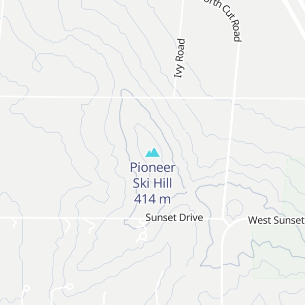 Map of Pioneer Ski Hill