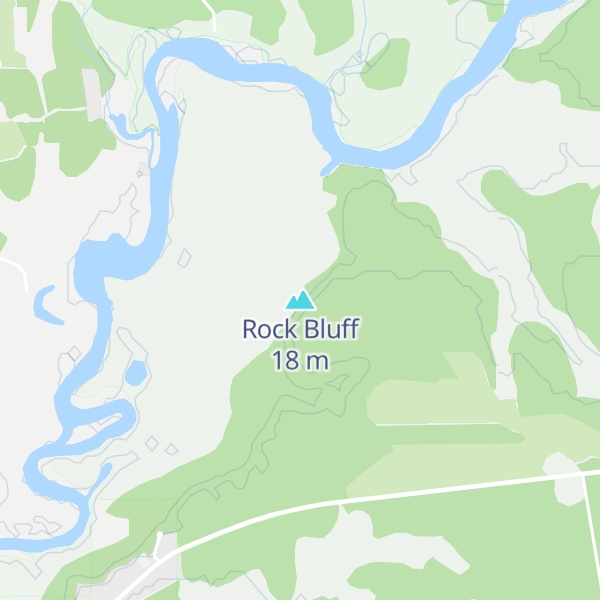 Map of Rock Bluff
