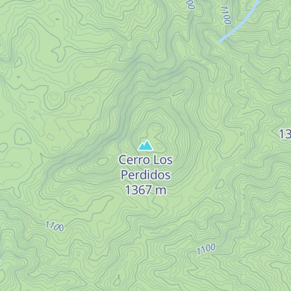 Map of Cerro Los Perdidos