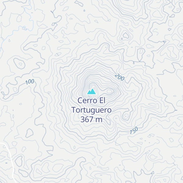 Map of Cerro El Tortuguero