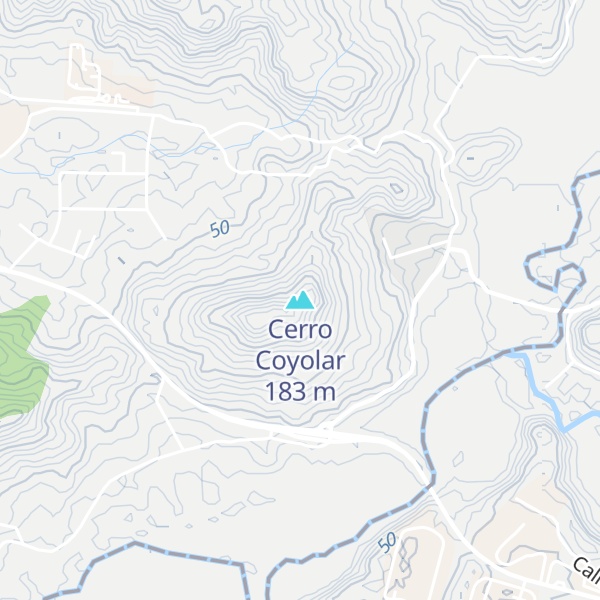 Map of Cerro Coyolar