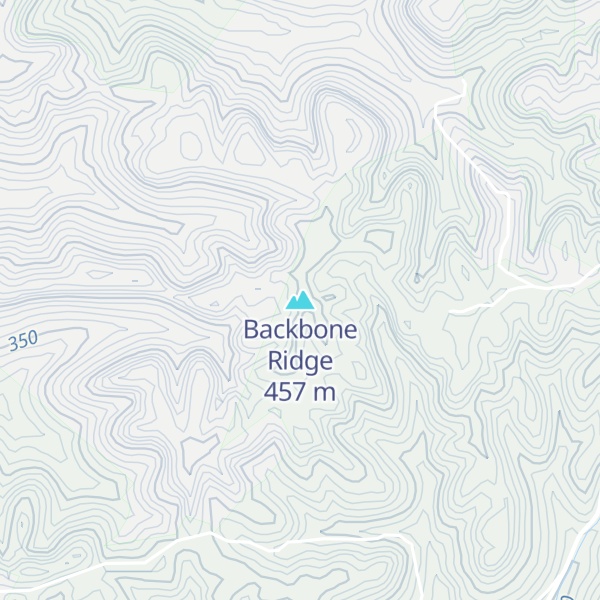 Map of Backbone Ridge
