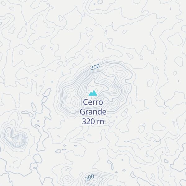 Map of Cerro Grande