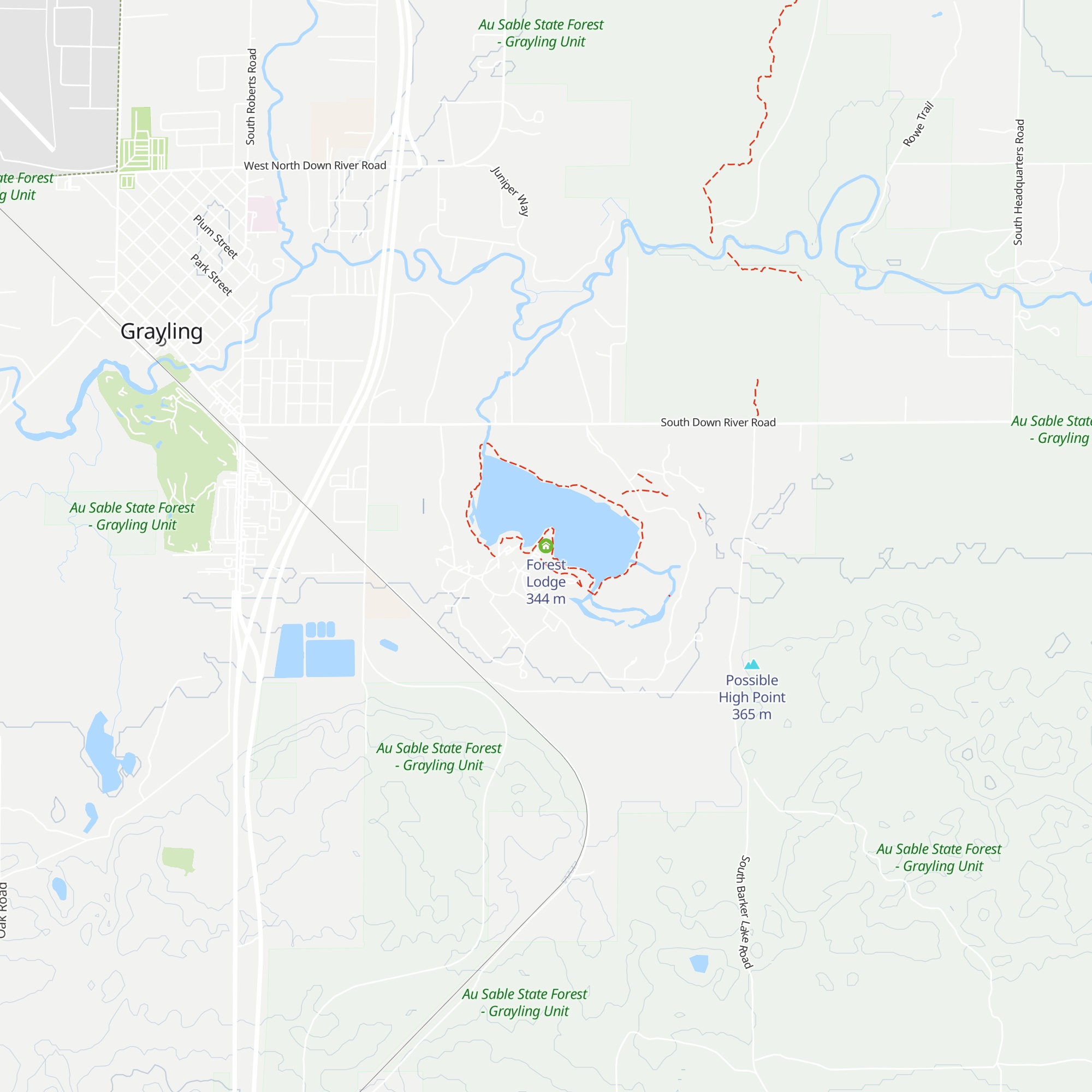 Forest Lodge map