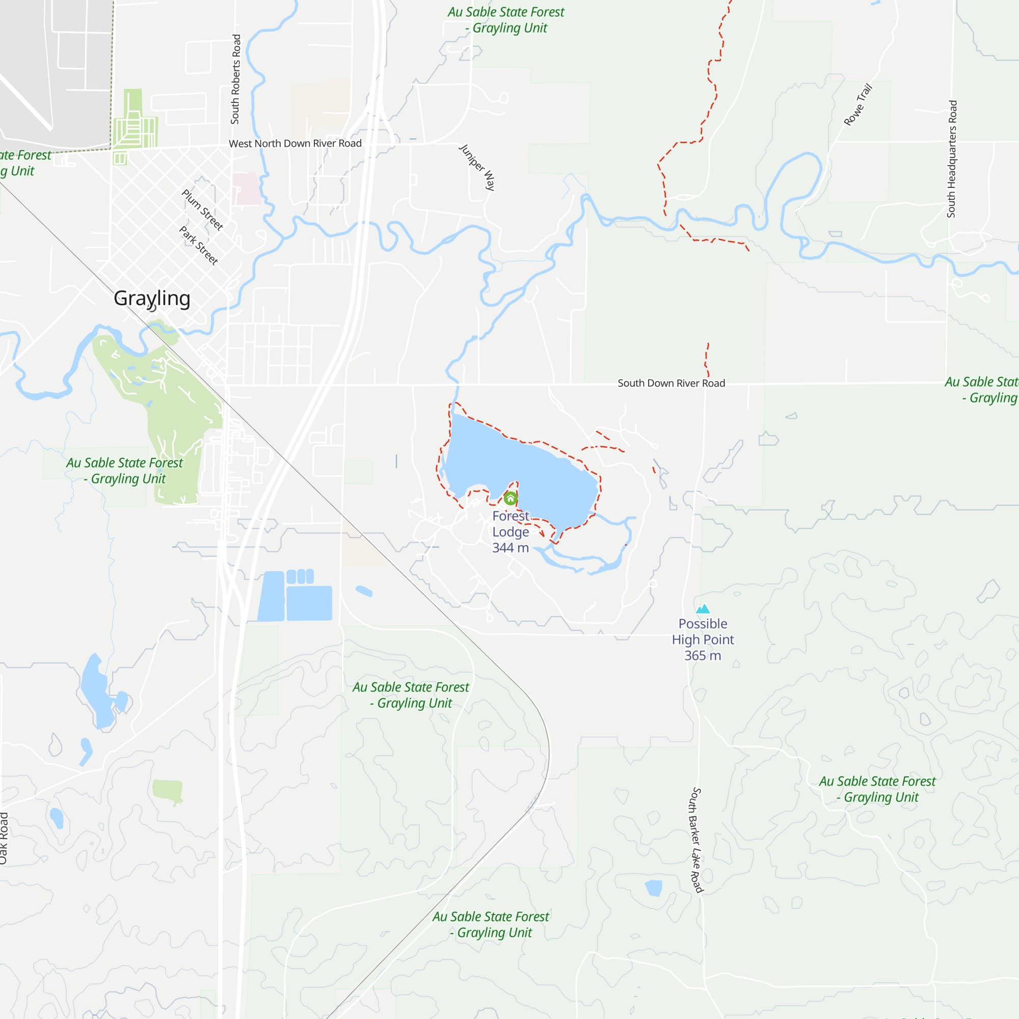 Cedar Lodge map
