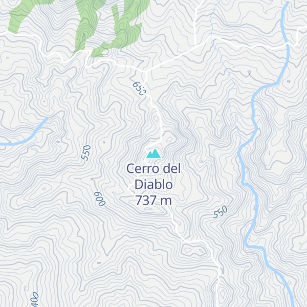 Map of Cerro del Diablo