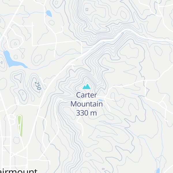 Map of Carter Mountain