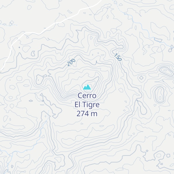 Map of Cerro El Tigre