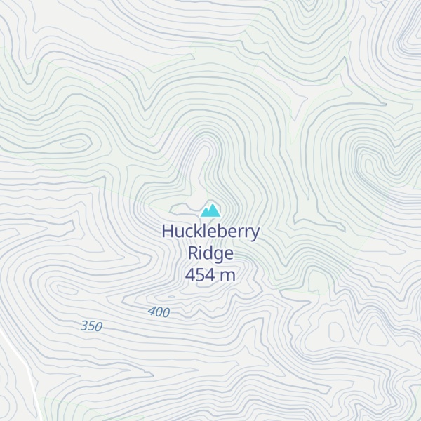 Map of Huckleberry Ridge