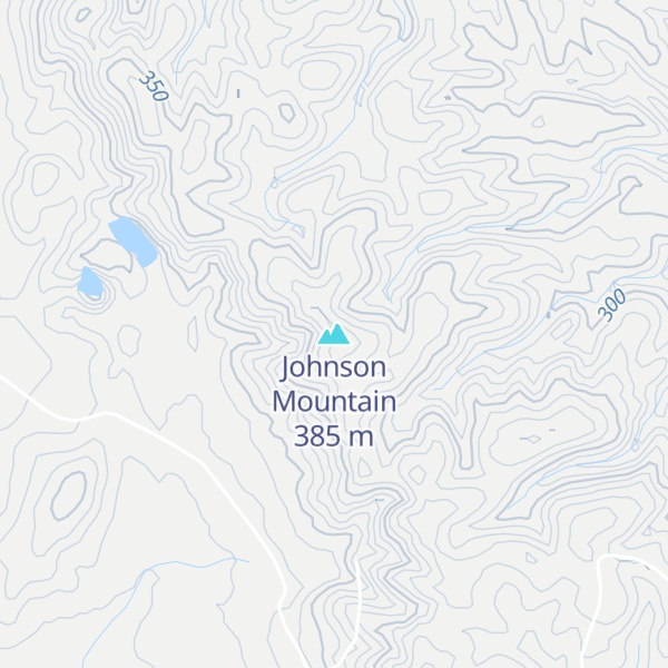 Map of Johnson Mountain