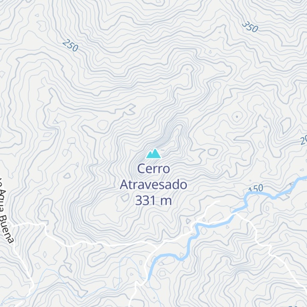 Map of Cerro Atravesado