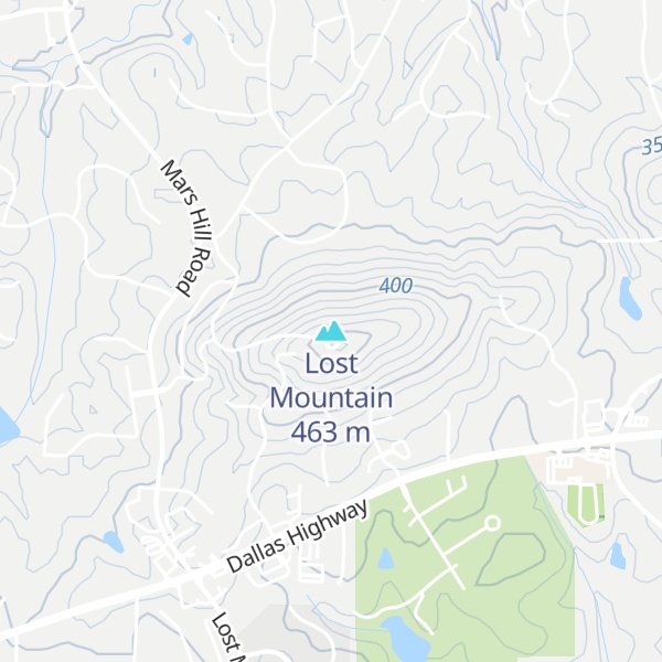 Map of Lost Mountain