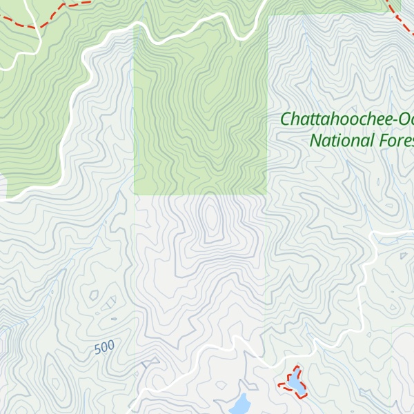 Map of Chestnut Knob