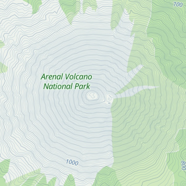 Map of Volcán Arenal