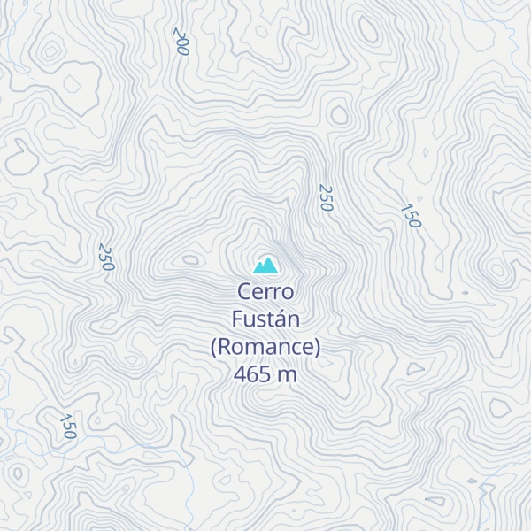 Map of Cerro Fustán (Romance)