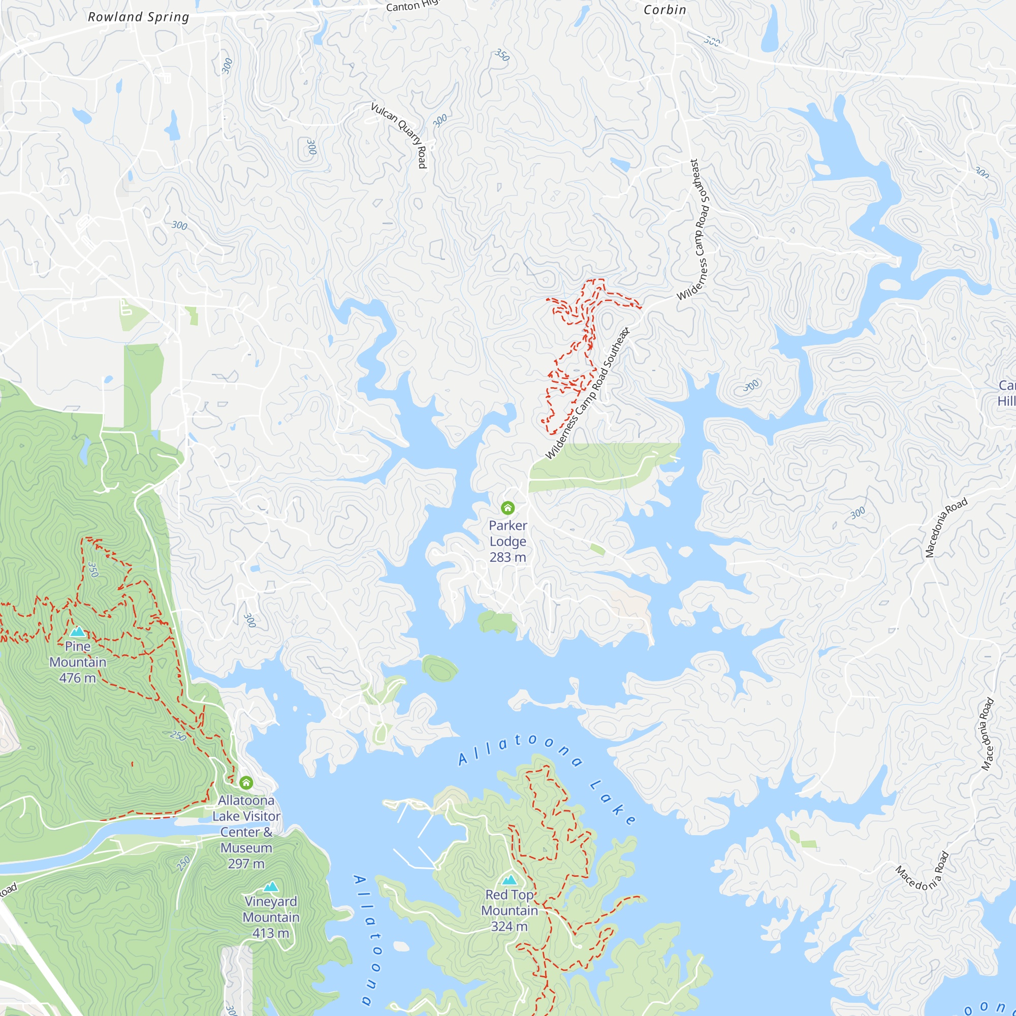 Parker Lodge map