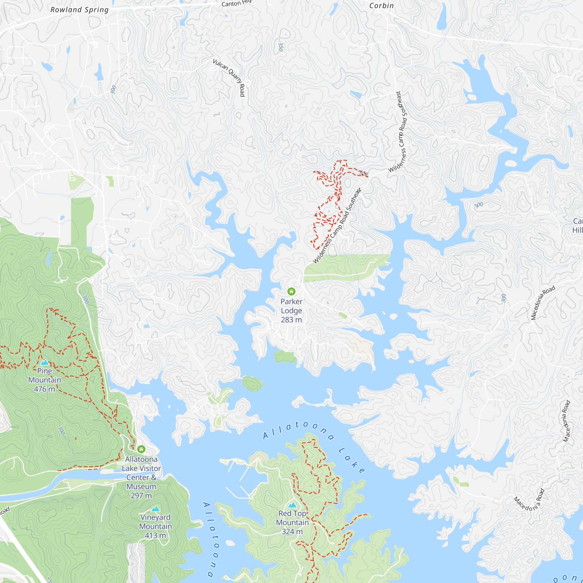 Parker Lodge map