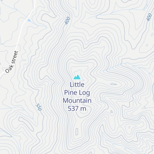 Map of Little Pine Log Mountain