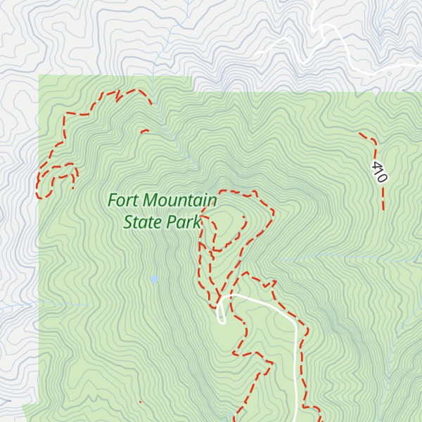 Map of Fort Mountain