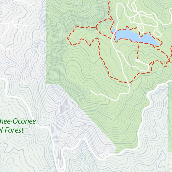 Map of Cohutta Mountain