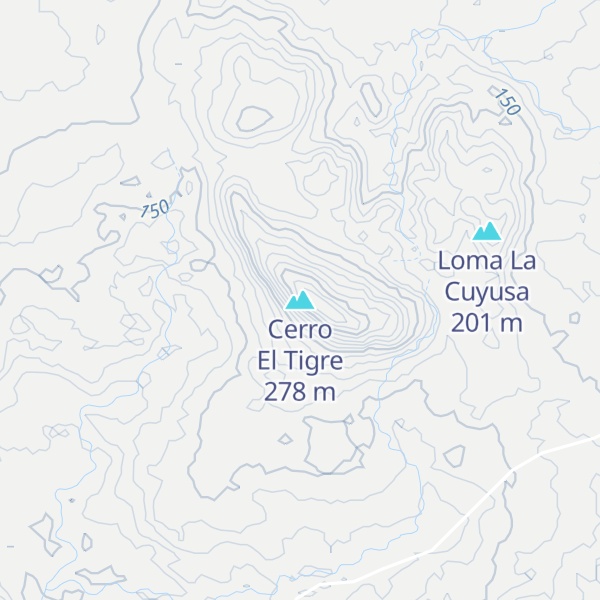 Map of Cerro El Tigre