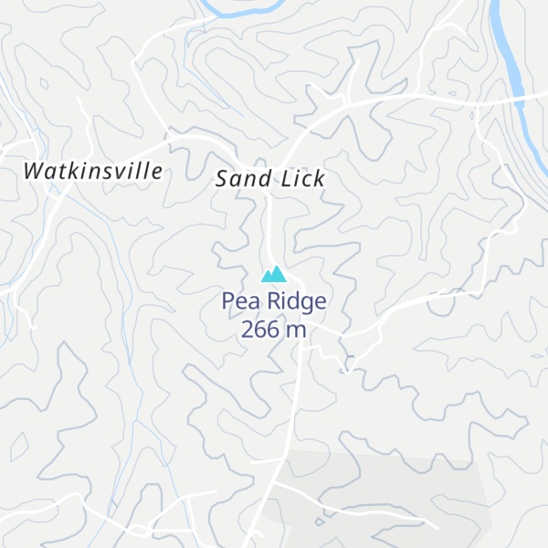 Map of Pea Ridge