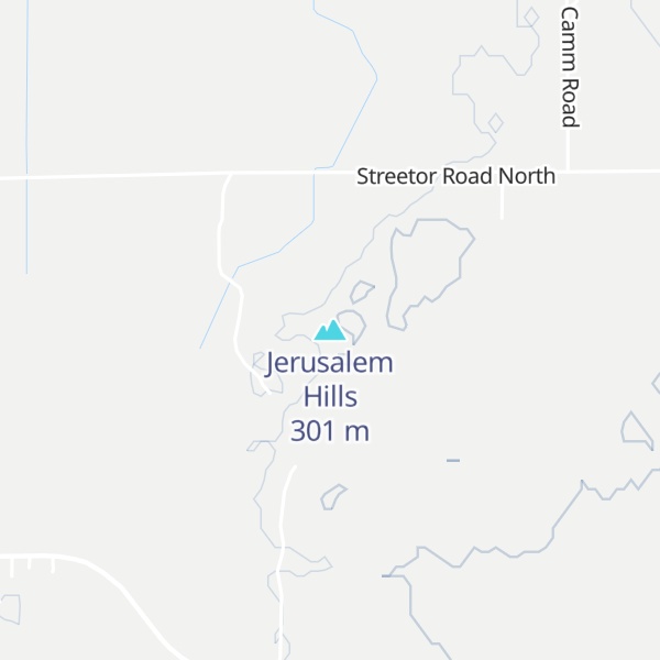 Map of Jerusalem Hills