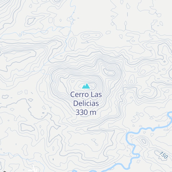 Map of Cerro Las Delicias