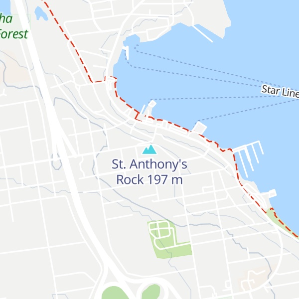 Map of St. Anthony's Rock