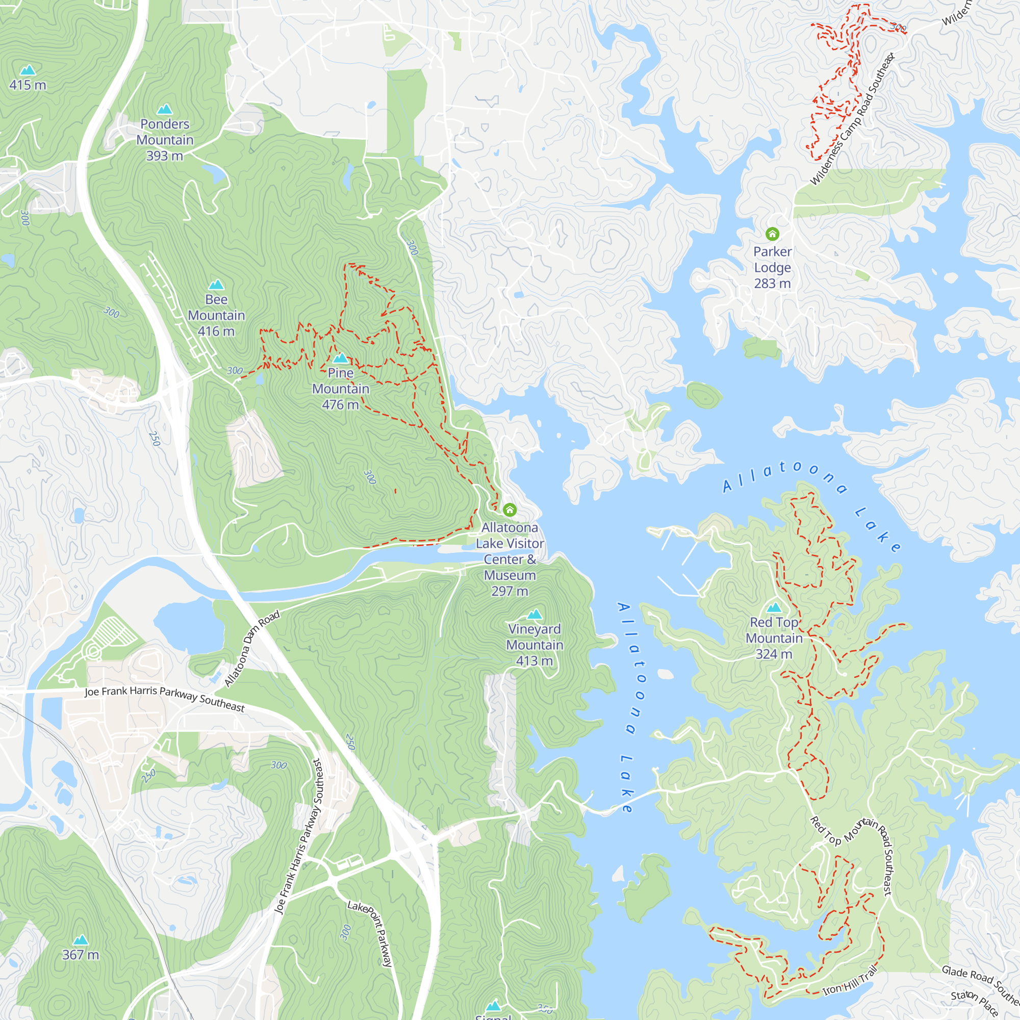 Allatoona Lake Visitor Center & Museum map