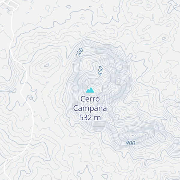 Map of Cerro Campana