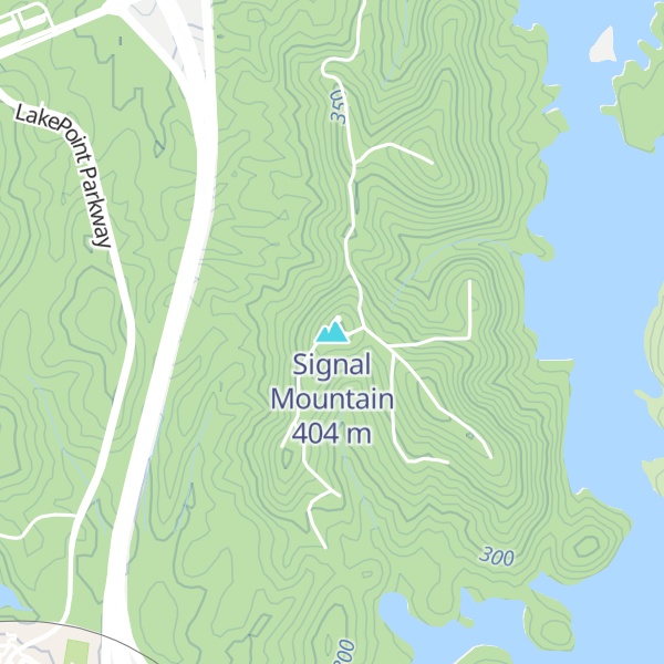 Map of Signal Mountain
